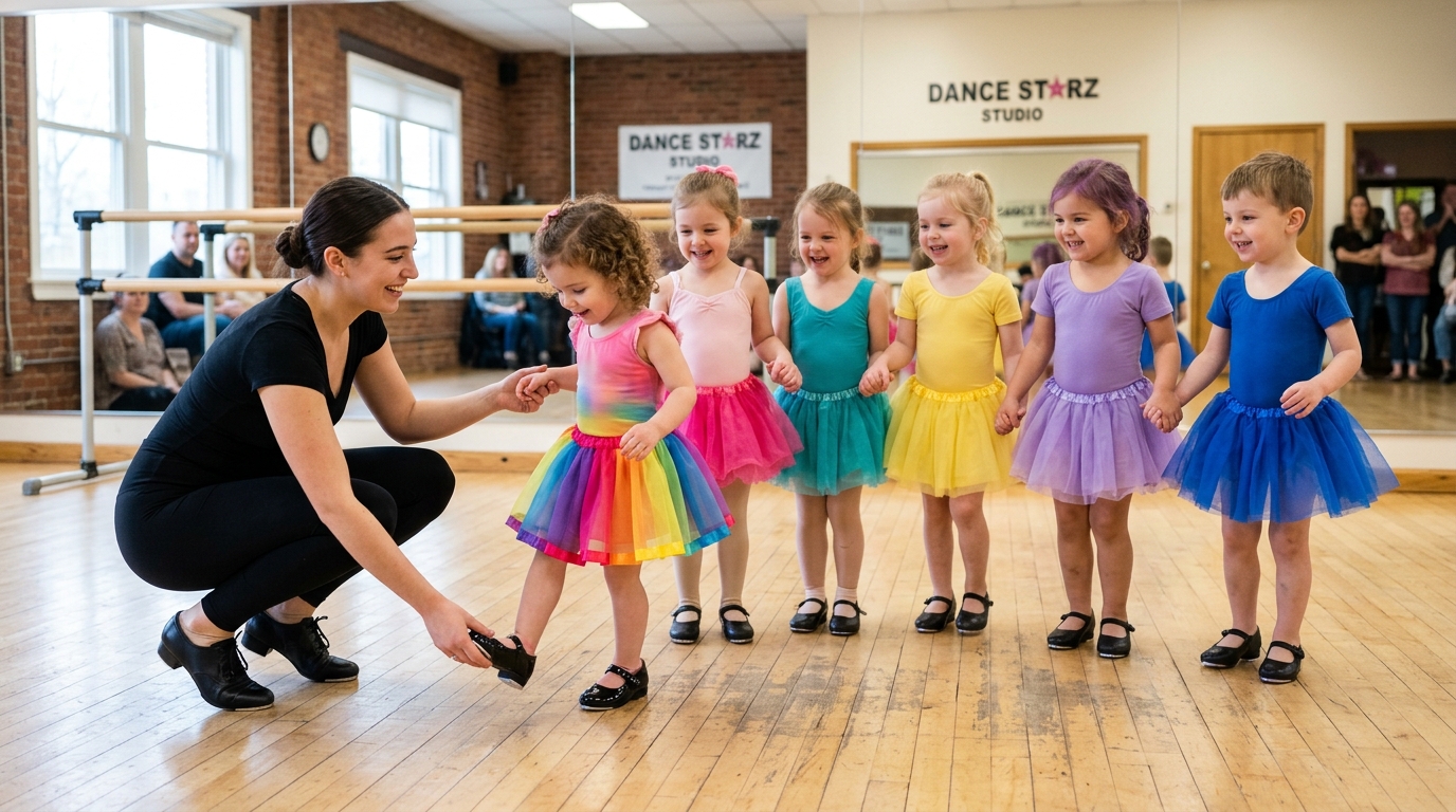 Combo dance class for young children