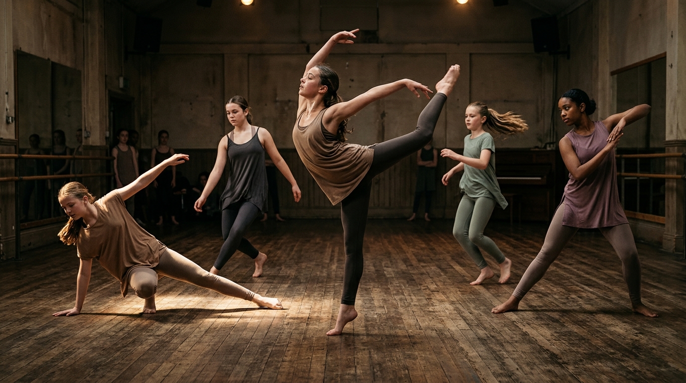 Contemporary dance class