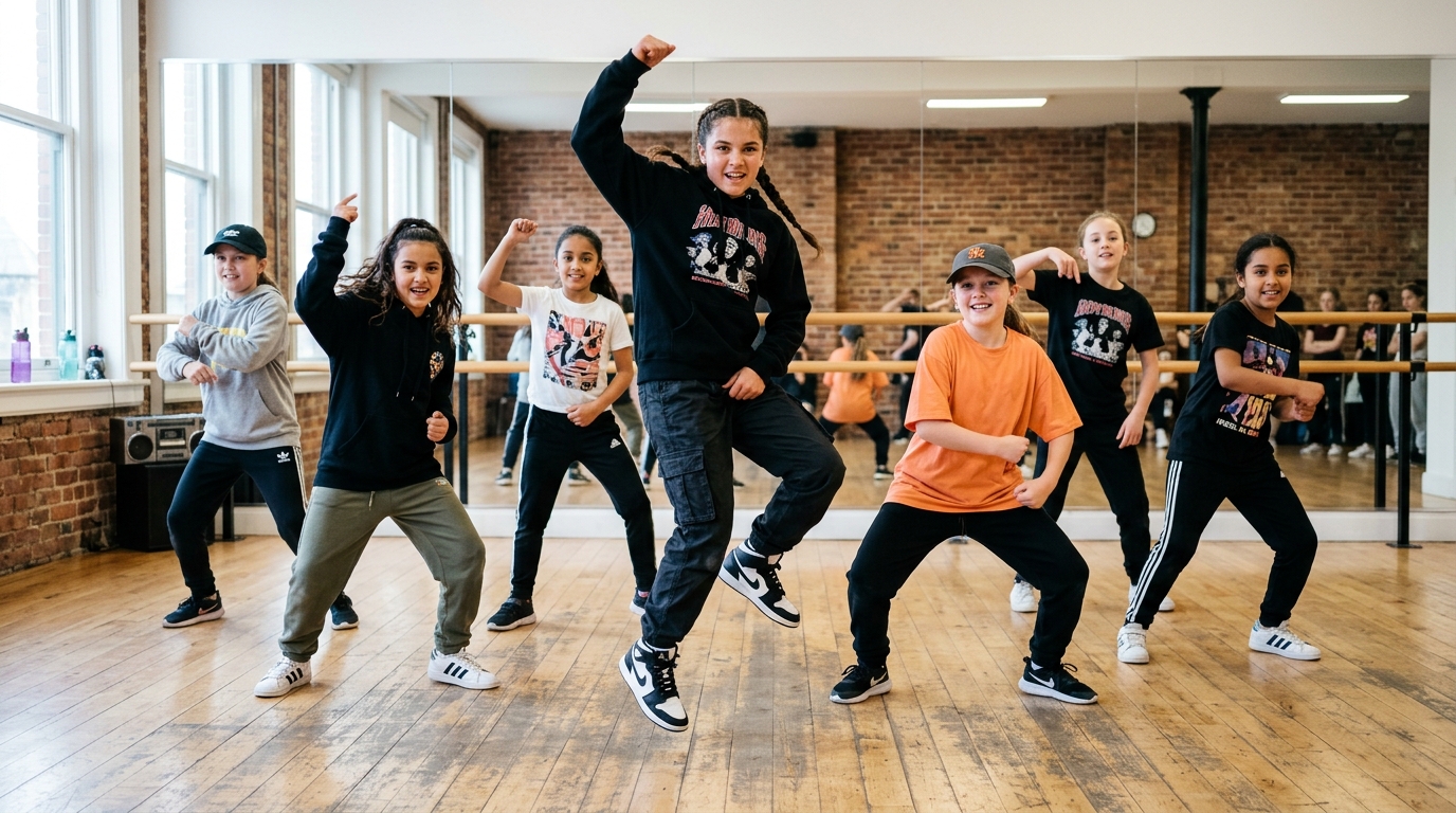 Hip hop dance class
